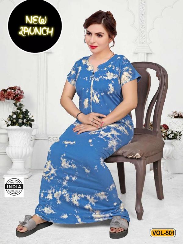 Summer Special Nighty Gown Vol 501 Cotton Exclusive Designer Collection